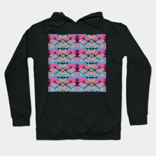 Colorful symmetrical striped patterns Hoodie
